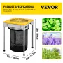 VEVOR Electric Grain Grinder 2.2 LBS Grain Grinder Mill 2800W Powder Machine Flour Mill Grinder Electric Grain Mill Grinder for