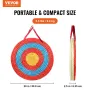 Archery Target, 3 Layers 20" Arrow Target, Traditional Solid Straw Round Archery Target Shooting Bow, Hand-Made Arrows Target, C