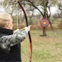 Archery Target, 3 Layers 20" Arrow Target, Traditional Solid Straw Round Archery Target Shooting Bow, Hand-Made Arrows Target, C