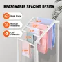 Towel Rack, 5 Bars Outdoor PVC Towel Holder, Freestanding Pool Towel Hanger Stand with Clips, Bag & Hook, Outdoor Indoor Quilt D