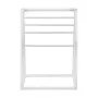 Towel Rack, 5 Bars Outdoor PVC Towel Holder, Freestanding Pool Towel Hanger Stand with Clips, Bag & Hook, Outdoor Indoor Quilt D