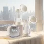 Breast Pump, Double Electric Breast Pumps, 4 Modes & 16 Levels, 300mmHg Strong Suction, 2800mAH Rechargeable Anti-Backflow Breas