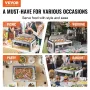 Roll Top Chafing Dish Buffet Complete Set, 8 Qt Stainless Steel Chafer with Full Size Pan, Rectangle Catering Warmer Server with