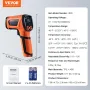 Infrarødt termometer -40 ~ 2732 ° F dobbelt