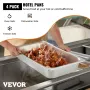 4 Pakke Steam Bord Pander 20,9 x 12,8 x 3,9 tommer dyb dampbord