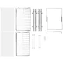 2 Tier 14"Wx21"Dx15"H Pull Out Cabinet Organizer, Heavy Duty Slide Out Pantry Shelves, Steel Roll Out Drawers, Sliding Drawer St