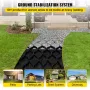Ground Grid, 855kg per Sq Ft Load Geo Grid, 50.8mm Depth Permeable Stabilization System for DIY Patio, Walkway, Shed Base, Light