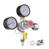 Double Gauge Regulator, CO2-regulatormåler med 0-60psi, tungt CO2-gassystem, udkast til ølregulator med check