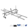 Chainsaw Mill and Rail Mill Guide System, Portable Sawmill 36 cm-91 cm Guide Bar, 2.74 m Aluminum Saw Milling Rail Guide with Ch