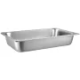 4 Pack Steam Table Pans 20.9 x 12.8 x 3.9 Inch Deep Steam Table Pan Full Size 13L Deep Food Container Stainless Steel Oven Tray 