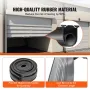 Garage Door Seals Bottom Rubber, U Shape +O Ring Garage Door Bottom Weather Seal with Pre-drilled Aluminum Track Retainer Kit, 4
