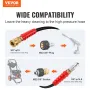 Trykskørslange, 30,5 m, kink gratis 3/8 "-ï † 14,8 han, 3/8" -ï