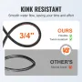 Trykskørslange, 30,5 m, kink gratis 3/8 "-ï † 14,8 han, 3/8" -ï