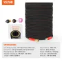 Pressure Washer Hose, 30.5m, Kink Free 3/8"-φ14.8 Male, 3/8"-φ15 Female For Most Brand Pressure Washers, 4.9'' Bending Radius, 4