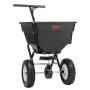 Spreder, 100 lb walk-behind græsspreder med 12" hjul