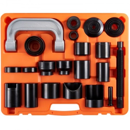 Ball Joint Press Kit, 23 pcsTool Kit, C-press Ball joint Remove and Install Tools, for Most 2WD and 4WD Cars, Heavy Duty Ball