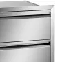 201 Stainless Steel Triple Access Drawer Outdoor Kitchen BBQ Island 48.3 cm x 66 cm