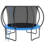 10FT Trampoline, 330 lbs Trampoline with Enclosure Net, Ladder, and Curved Pole, Heavy Duty Trampoline with Jumping Mat and Spri