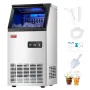 Commercial Ice Maker Machine, 80lbs/24H Ice Maker Machine with 28lbs Storage Capacity, 36 Ice Cubes in 15 Minutes, LED Digital D