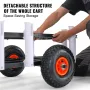 Beach Fishing Cart, 200 lbs Load Capacity, Fish and Marine Cart with Two 11" Big Wheels Rubber Balloon Tires for Sand, Heavy-Dut