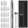 Mini Electric Screwdriver Rechargeable Repair Tool Set 24 Magnetic Bits