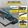 24 Inch Tile Cutter Single Rail Double Brackets Manual Tile Cutter 3/5 in Cap w/Precise Laser Manual Tile Cutter Tools for