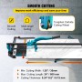 24 Inch Tile Cutter Single Rail Double Brackets Manual Tile Cutter 3/5 in Cap w/Precise Laser Manual Tile Cutter Tools for