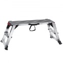 Folding Work Platform, 660 lbs Load Capacity, Aluminum Drywall Stool Ladder, Heavy Duty Work Bench w/ Non-Slip Feet, Ideal for