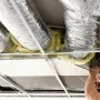 Dryer Vent Hose, 152.4MM Insulated Flexible Duct 7.62M Long with 2 Duct Clamps, Heavy-Duty Three Layer Protection for HVAC Heati
