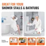 Shower Chair, Adjustable Height Shower Stool, Shower Seat for Inside Shower or Tub, Non-Slip Bench Bathtub Stool Seat for Elderl