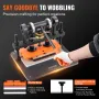 Leather Cutting Machine, 11 x 5.5 in Embossing Plate Manual Die Cutter, 0.47 in Pressure Stroke Leather Embossing Machine, Dual 
