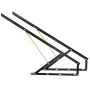 1 Pair 120 cm Pneumatic Storage Bed Lift Bed Lift Hydraulic Mechanisms Kits Heavy Duty Gas Spring Bed Storage Lift Kit for Box B