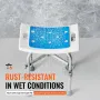 Shower Chair, Adjustable Height Shower Stool with Crossbar Support, Shower Seat for Inside Shower or Tub, Non-Slip Bench Bathtub