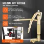 Grease Pump, 50:1 Pressure Ratio Air Operated Grease Pump with 13 ft High Pressure Hose and Grease Gun, Pneumatic Grease Pump wi