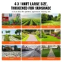 Ukrudt barriere landskab stof, 4*100ft tunge have ukrudt stof