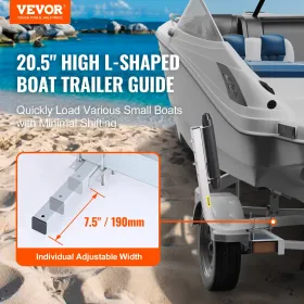 Boat Trailer Guide, 20.5â€ Adjustable Design Trailer Guide Poles, 2PCS Rustproof Galvanized Steel Trailer Guide ons, Heavy Duty