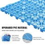 Modular Interlocking Cushion, 55 Pack 30 x 30 cm Splicing Drainage Mats, Soft PVC Interlocking Drainage Floor Tiles, Non-Slip Dr