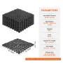 Interlocking Drainage Floor Mat 12 "X 12" PVC NUSLIP Gulvfliser