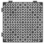 Interlocking Drainage Floor Mat 30.5 x 30.5 cm PVC Non-Slip Floor Tiles 12 Pack