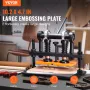 Leather Cutting Machine, 25.9 x 12 cm Embossing Plate Manual Die Cutter, 1.2 cm Pressure Stroke Leather Embossing Machine, Dual 