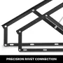 152 cm Pneumatic Sofa Bed Lift Up Mechanism Kits For Under Bed Storage Black