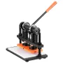 Leather Cutting Machine, 25.9 x 12 cm Embossing Plate Manual Die Cutter, 1.2 cm Pressure Stroke Leather Embossing Machine, Dual 