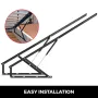 152 cm Pneumatic Sofa Bed Lift Up Mechanism Kits For Under Bed Storage Black