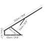 152 cm Pneumatic Sofa Bed Lift Up Mechanism Kits For Under Bed Storage Black
