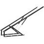 152 cm Pneumatic Sofa Bed Lift Up Mechanism Kits For Under Bed Storage Black