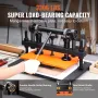 Leather Cutting Machine, 36 x 25.9 cm Embossing Plate Manual Die Cutter, 1.2 cm Pressure Stroke Leather Embossing Machine, Dual 