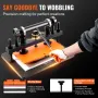 Leather Cutting Machine, 36 x 25.9 cm Embossing Plate Manual Die Cutter, 1.2 cm Pressure Stroke Leather Embossing Machine, Dual 