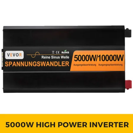 5000W 24V 230V Pure Sine Power Inverter Generator 10000W Peak
