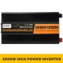 5000W 24V 230V Pure Sine Power Inverter Generator 10000W Peak