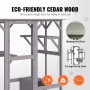 Cat House Outdoor, 7-lags stor catio, katteindkapsling med 5